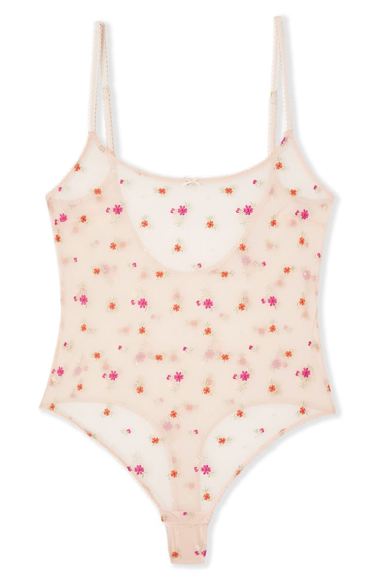 Etam Freesia Thong Bodysuit, Alternate, color, Imp Fond Rose