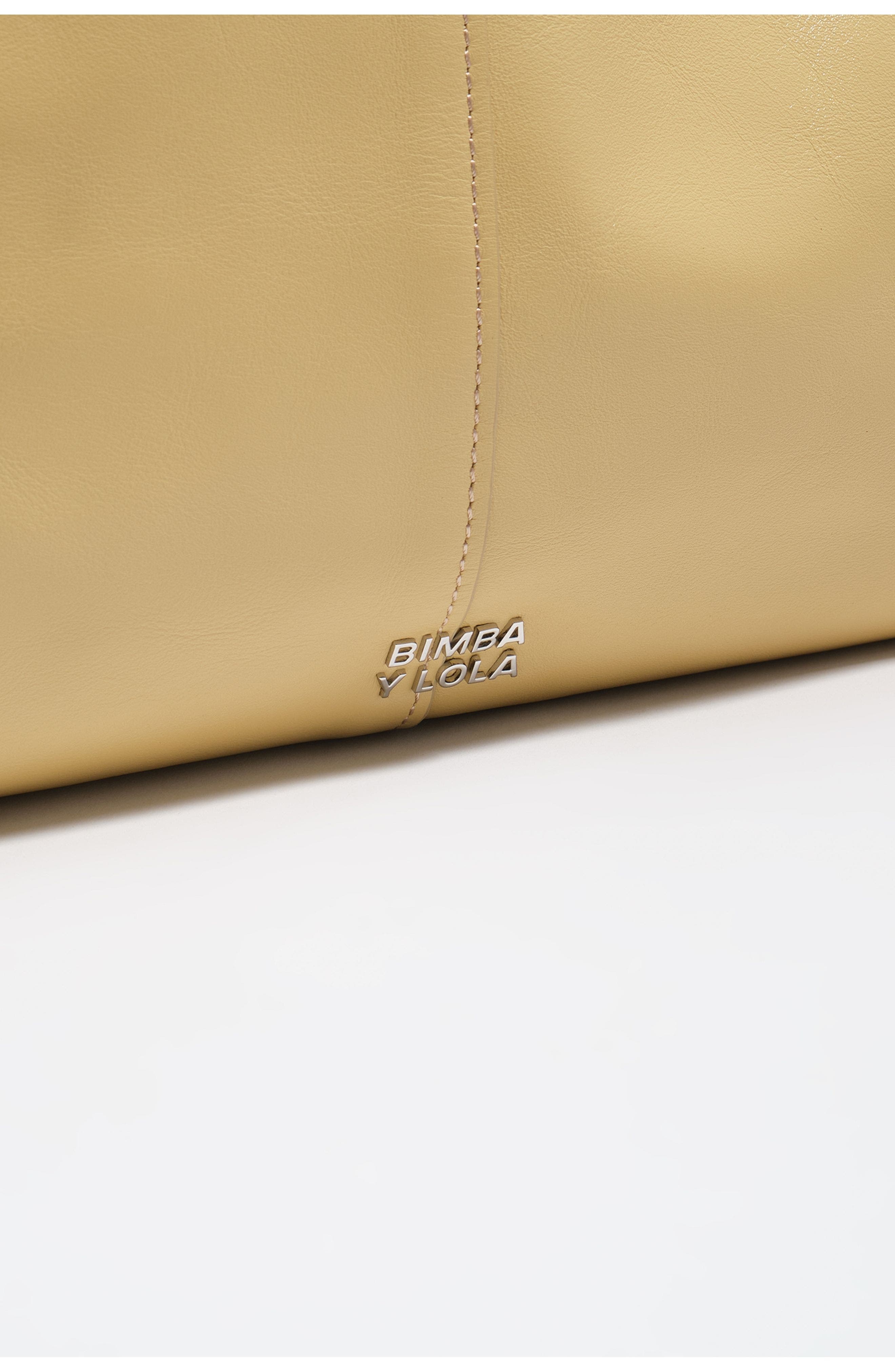 Leather Maxi Shopper Bag SS26, Alternate, color, OAT