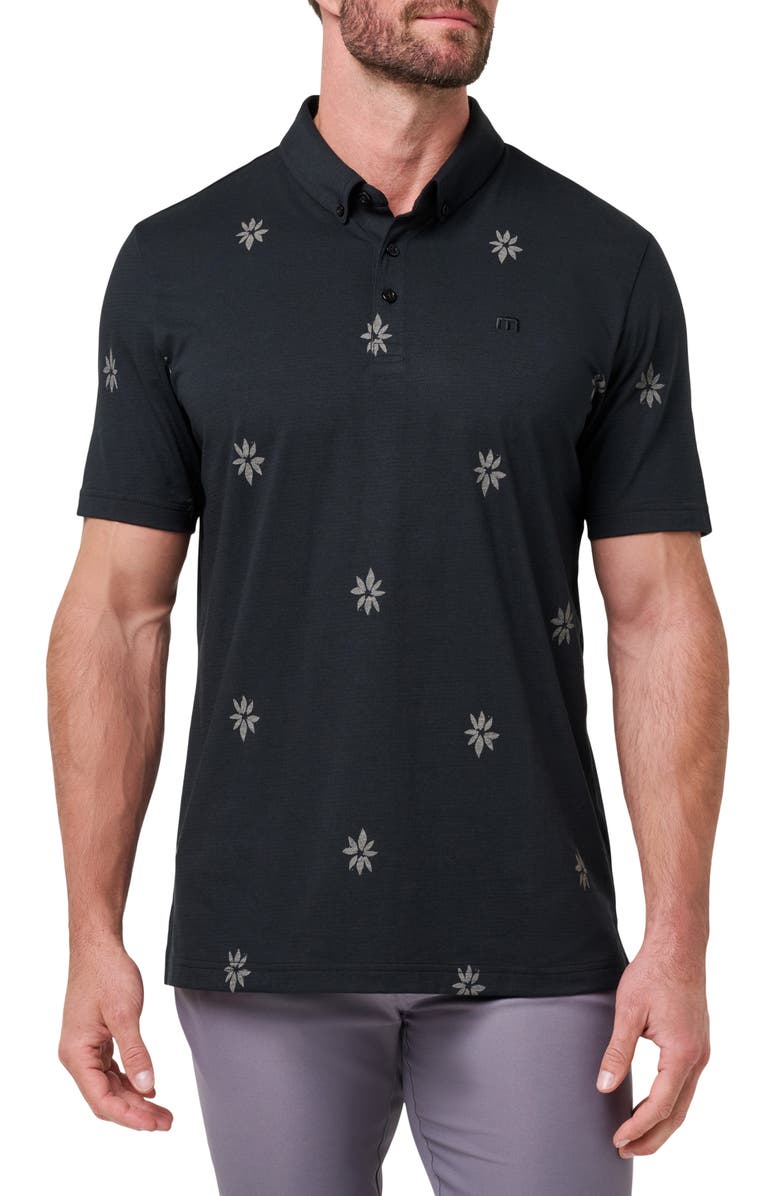 TravisMathew Rome Around Floral Button Down Polo, Main, color,