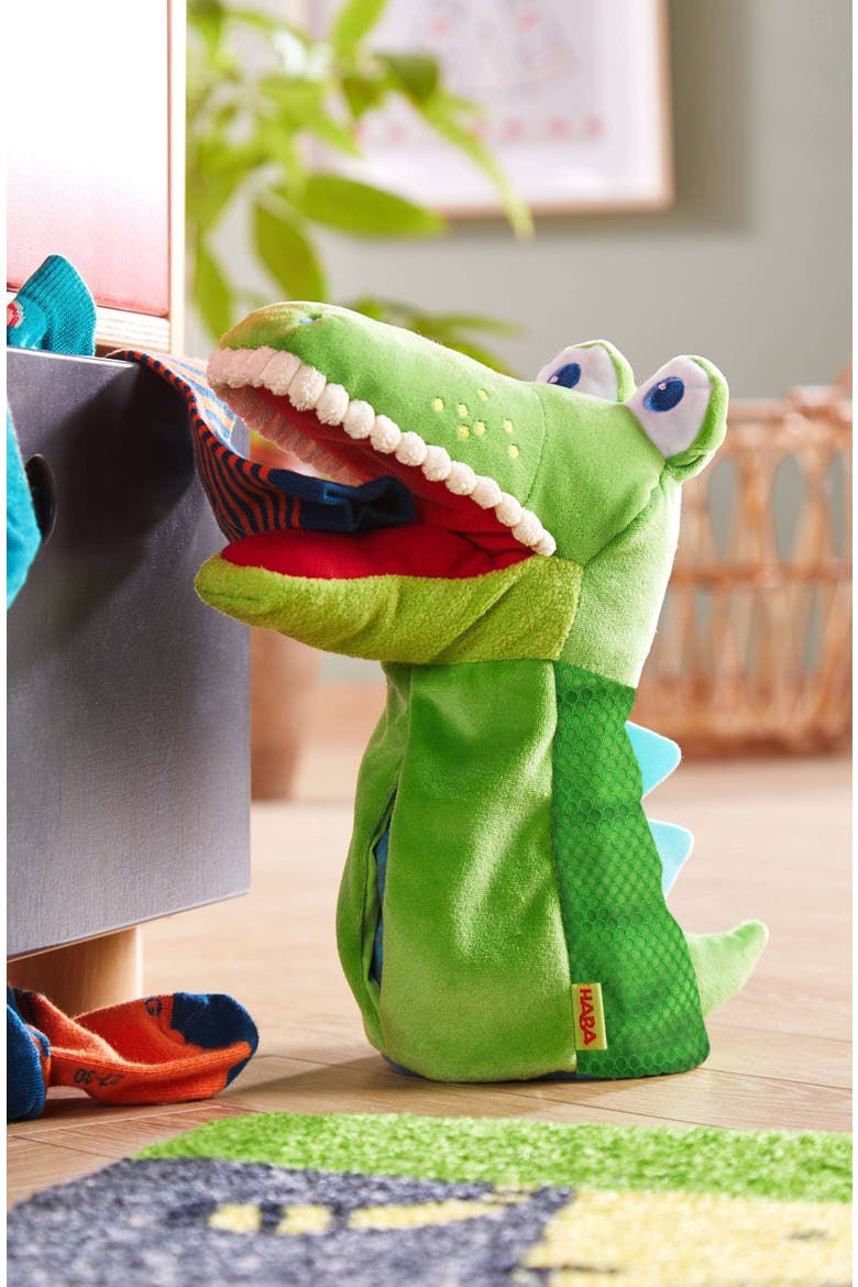 Eat-It-Up Croco Glove Puppet, Alternate, color, Green Multi
