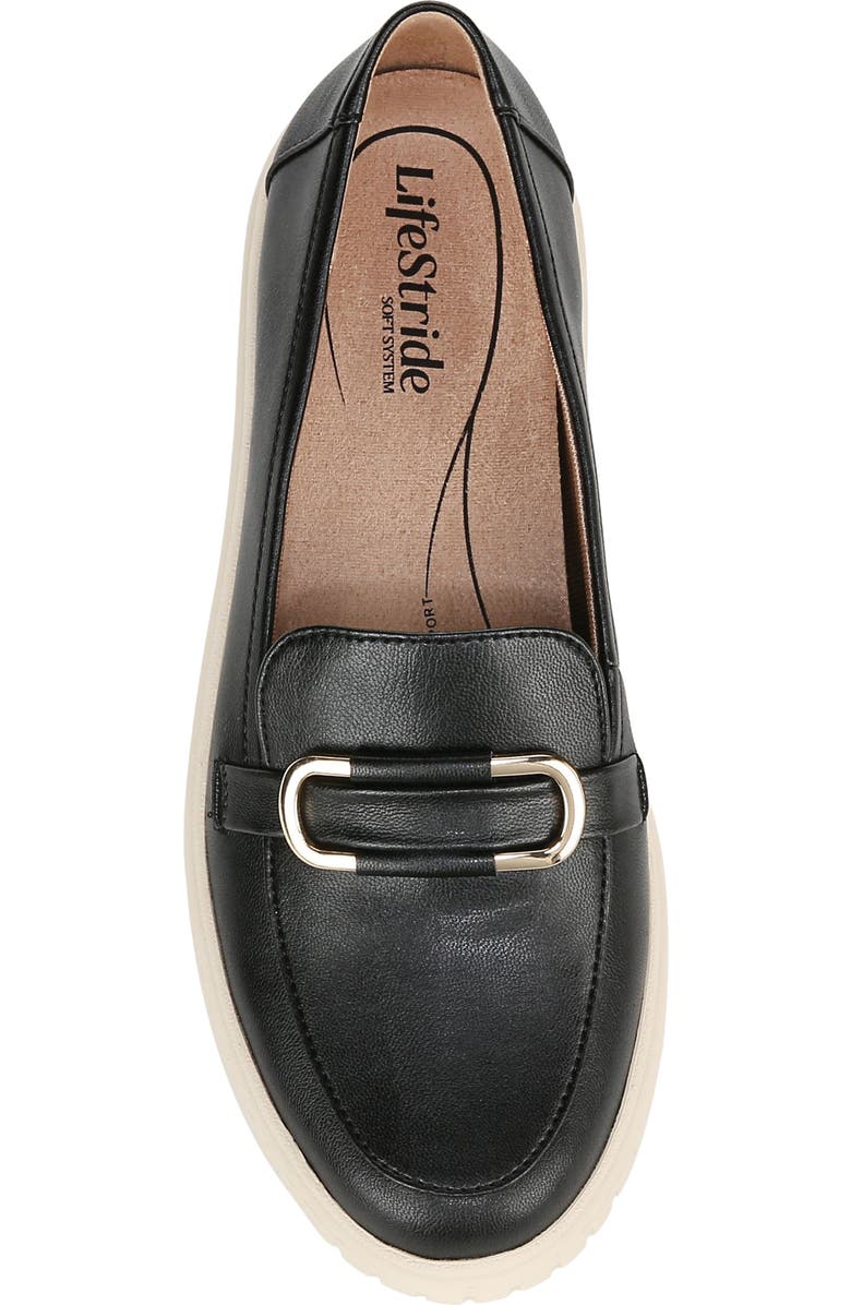 LifeStride Genevabit Platform Loafer, Alternate, color, Black