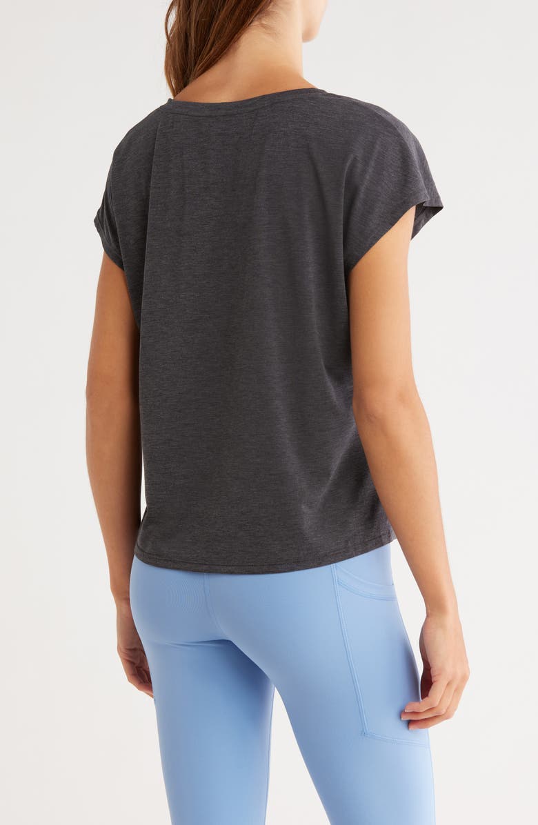 Z by Zella Super Set Short Sleeve Tee, Alternate, color, Black