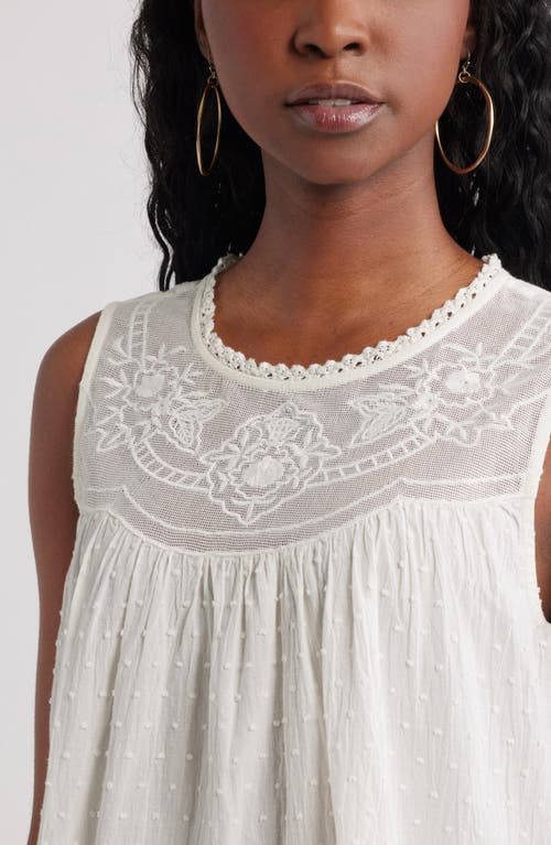 Treasure & Bond Mesh Yoke Tank In White