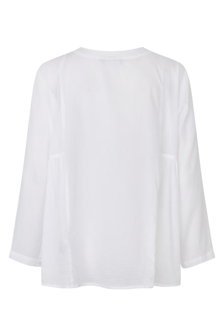 MaIanelle Round Neck Blouse, Alternate, color, White
