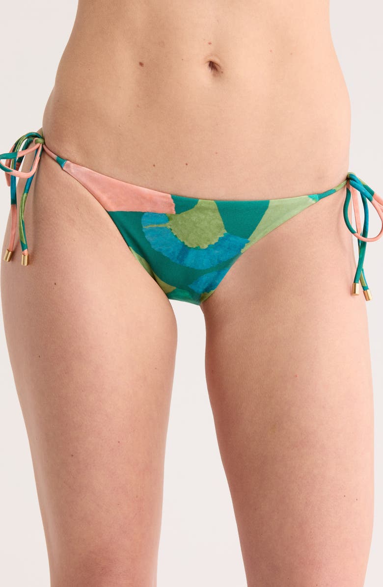 ViX Paula Hermanny Waterlily Side Tie Bikini Bottoms, Main, color,
