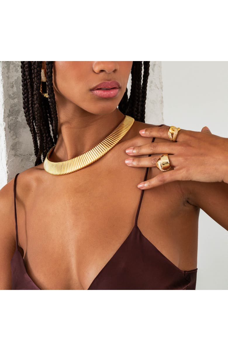 BY ADINA EDEN Solid/Pave Intertwined Ring, Alternate, color, 