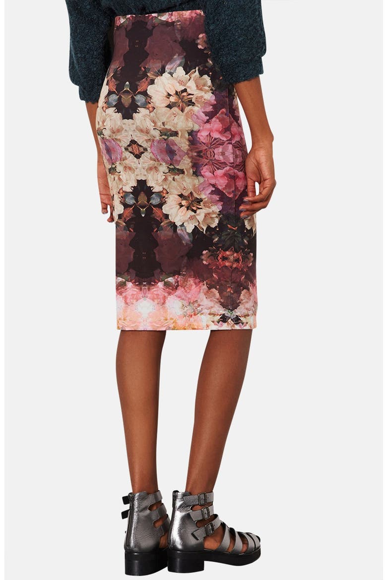 'Bruised Floral' Print Tube Skirt, Alternate, color, PINK MULTI