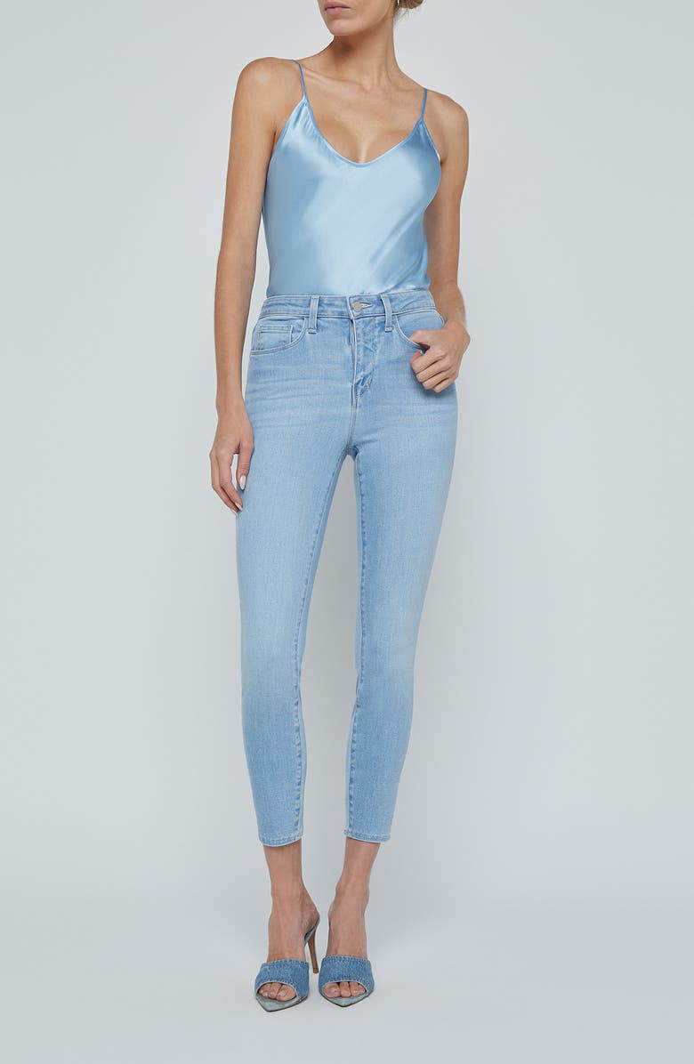 L'AGENCE Margot High Waist Crop Skinny Jeans, Alternate, color, Cruz