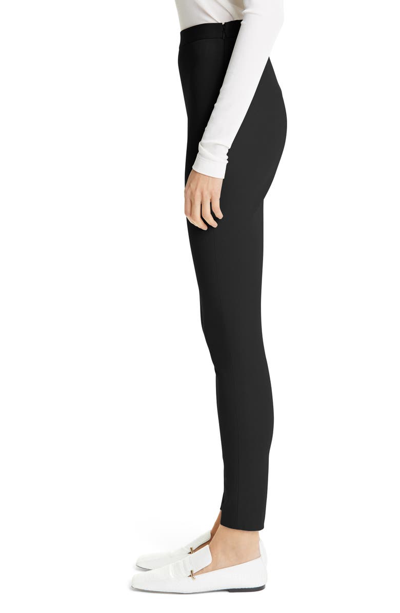 St. John Collection Ankle Zip Stretch Gabardine Pants, Alternate, color, 