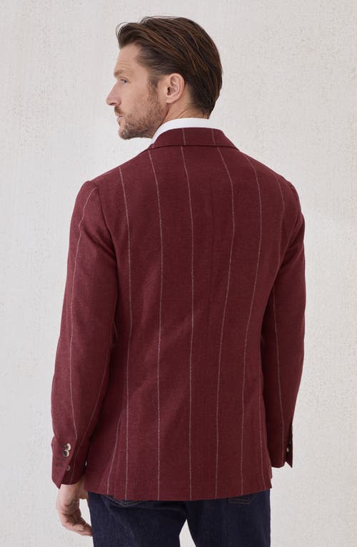 Brunello Cucinelli Deconstructed Cavallo Blazer In Red