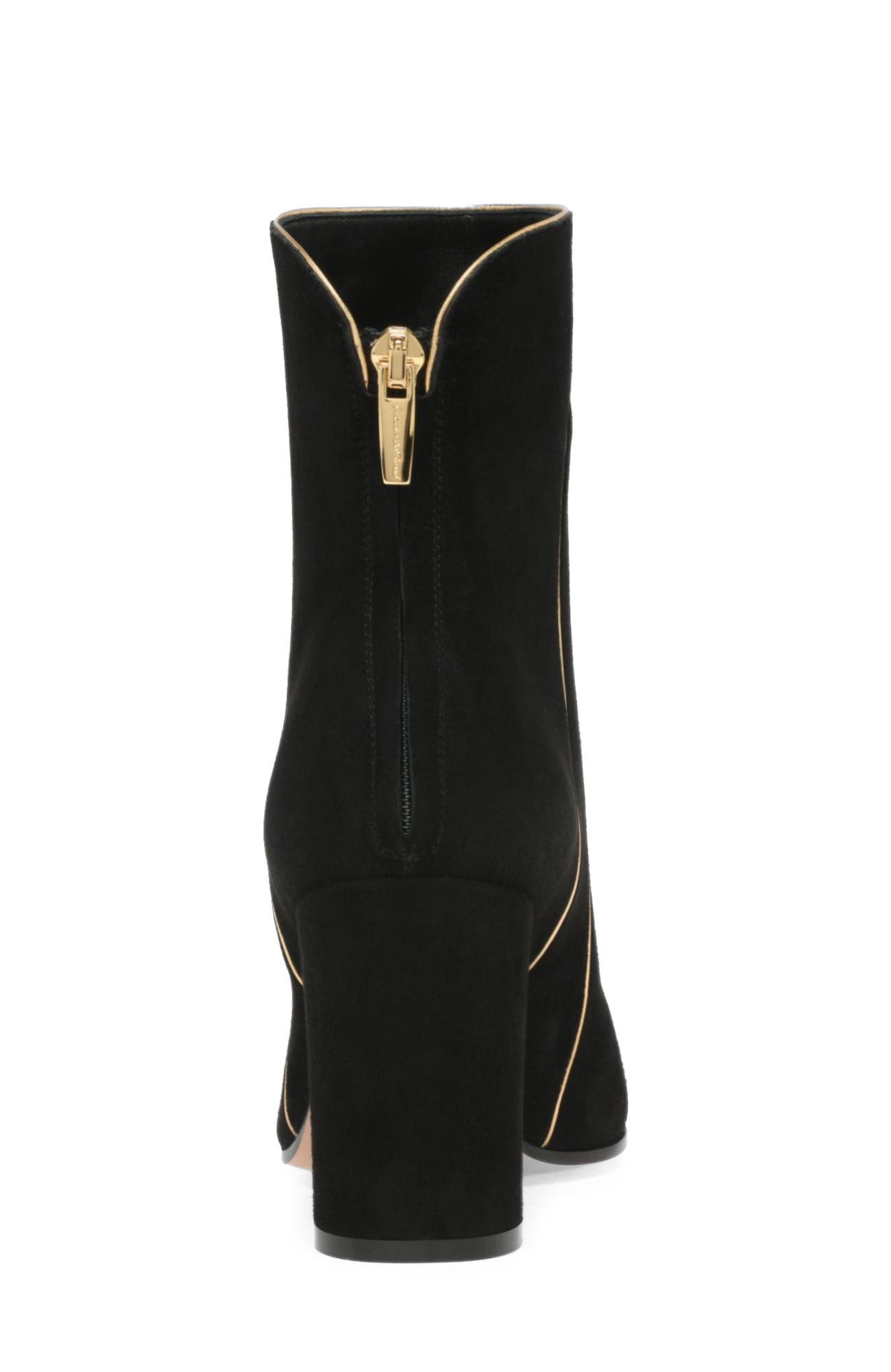 Juliette Booties, Alternate, color, Black Suede
