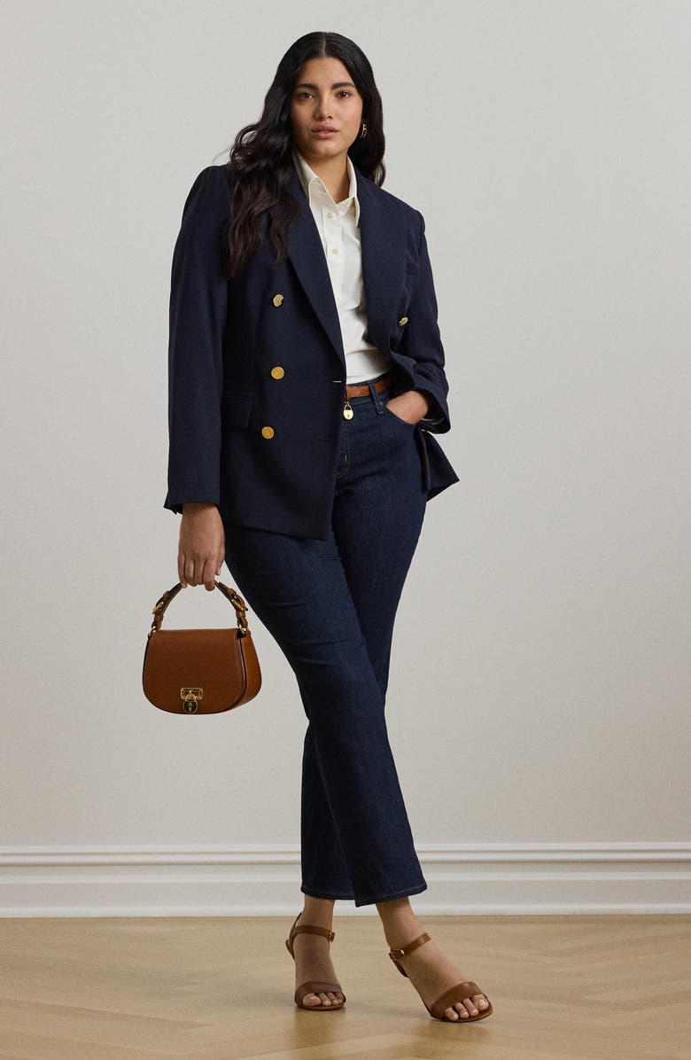 Lauren Ralph Lauren Straight Leg Jeans, Alternate, color, Dark Rinse Wash Denim