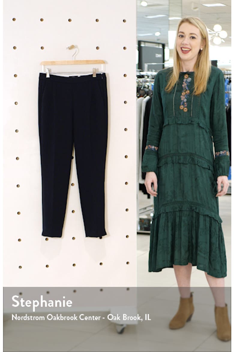 Slim Stretch Crepe Pants (Nordstrom Exclusive) video