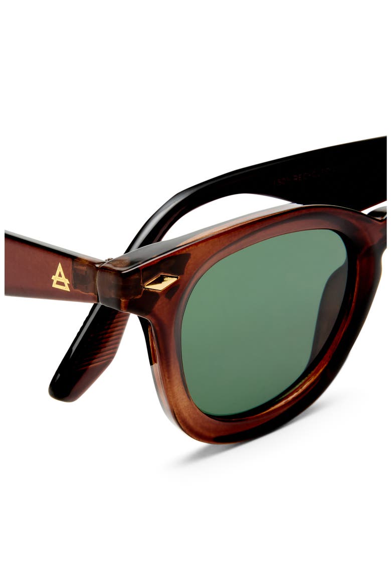 Aperture 45mm Round Sunglasses, Alternate, color, TOFFEE / KHAKI MONO