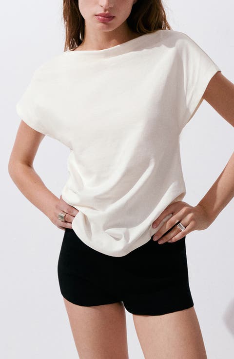 Asymmetric Cotton T-Shirt