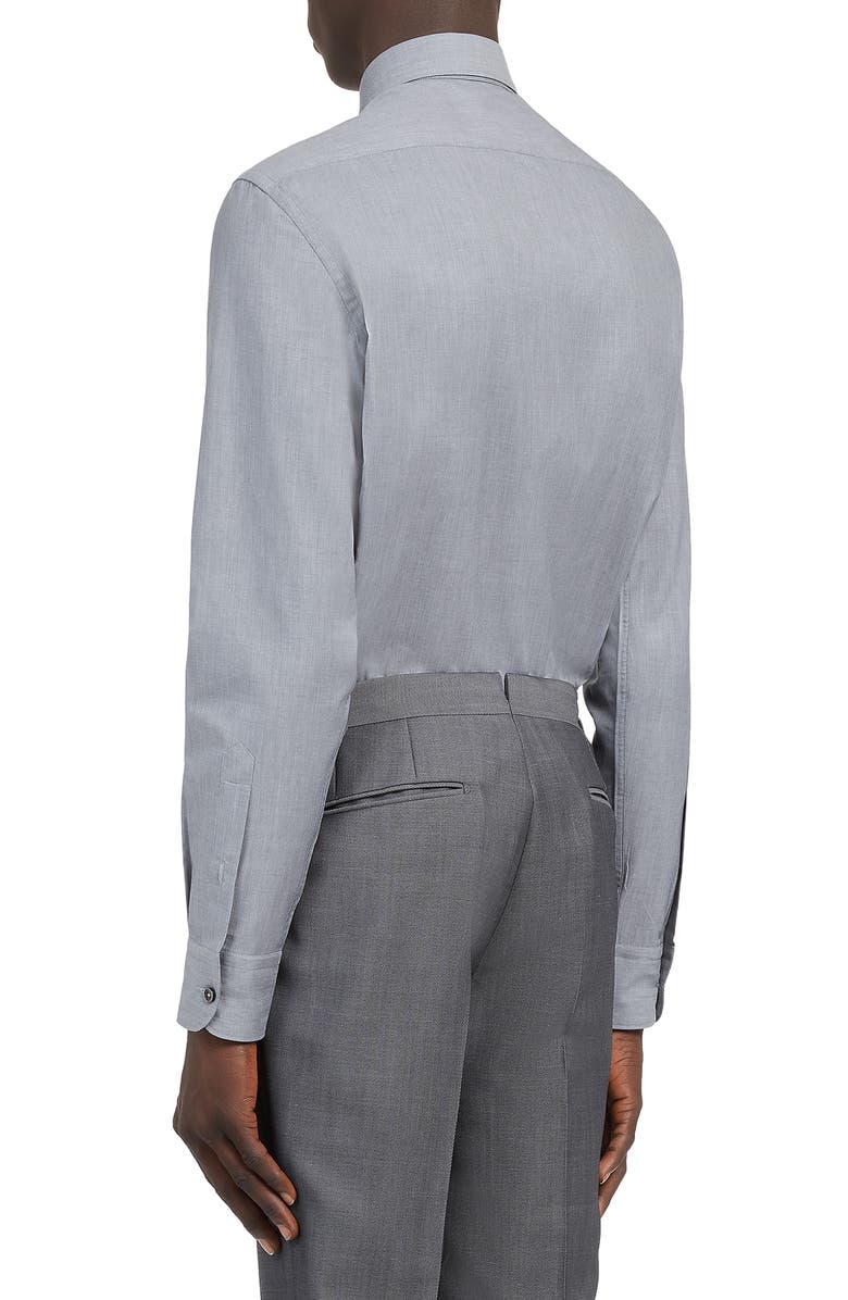 ZEGNA Premium Cotton Regular Fit Button-Up Shirt, Alternate, color,