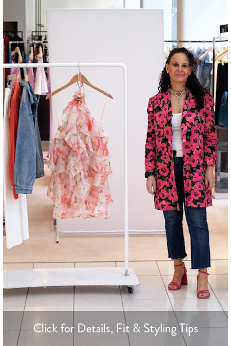 Ofra Floral Halter Neck Minidress video