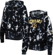 New Era Women's New Era Black Pittsburgh Steelers Cloud Dye Fleece Pullover Hoodie
