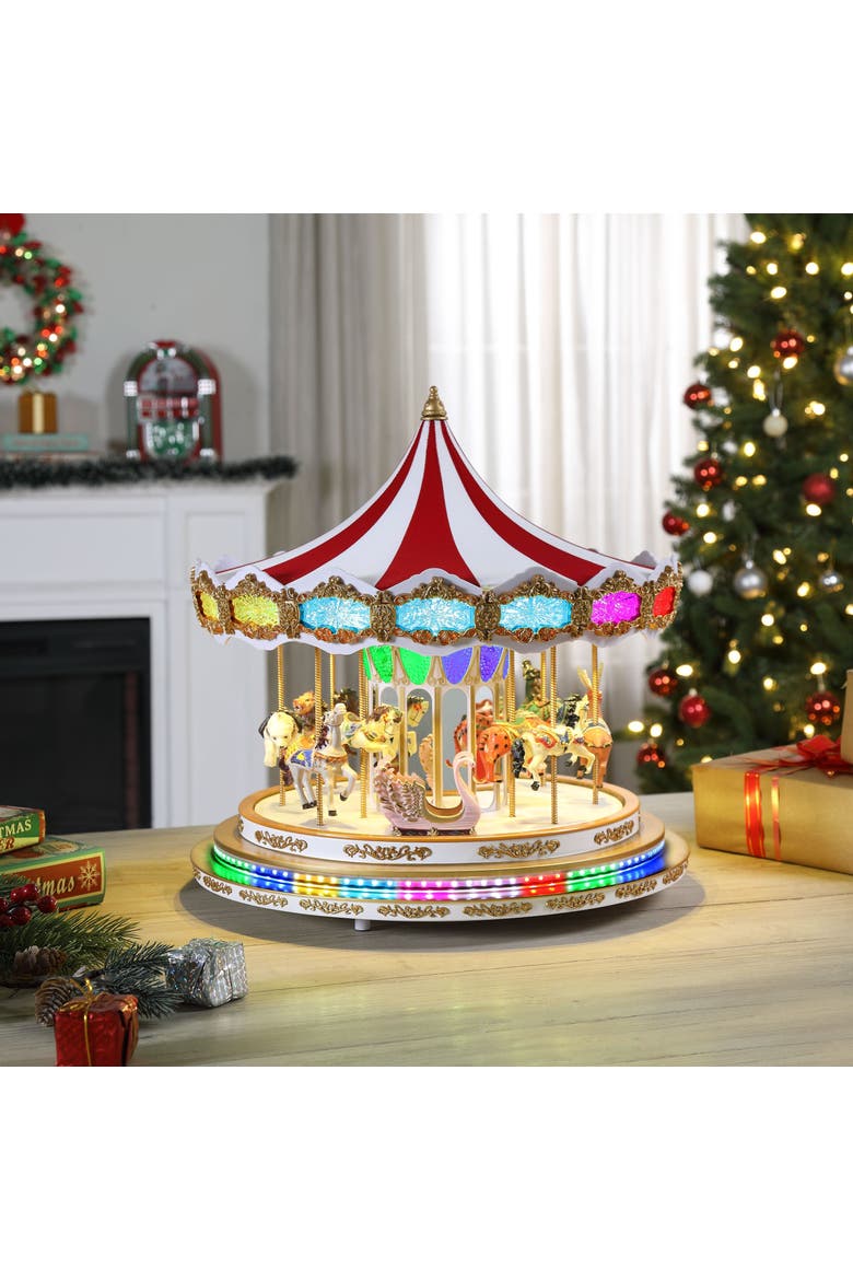 17 in. Light Show Carousel, Alternate, color, RGB