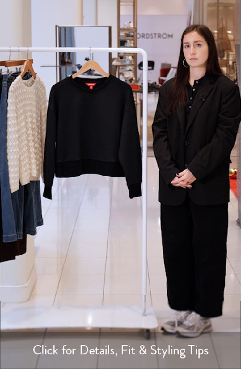 AirEssentials<sup>®</sup> Luxe Crop Crewneck Sweatshirt, sales video thumbnail