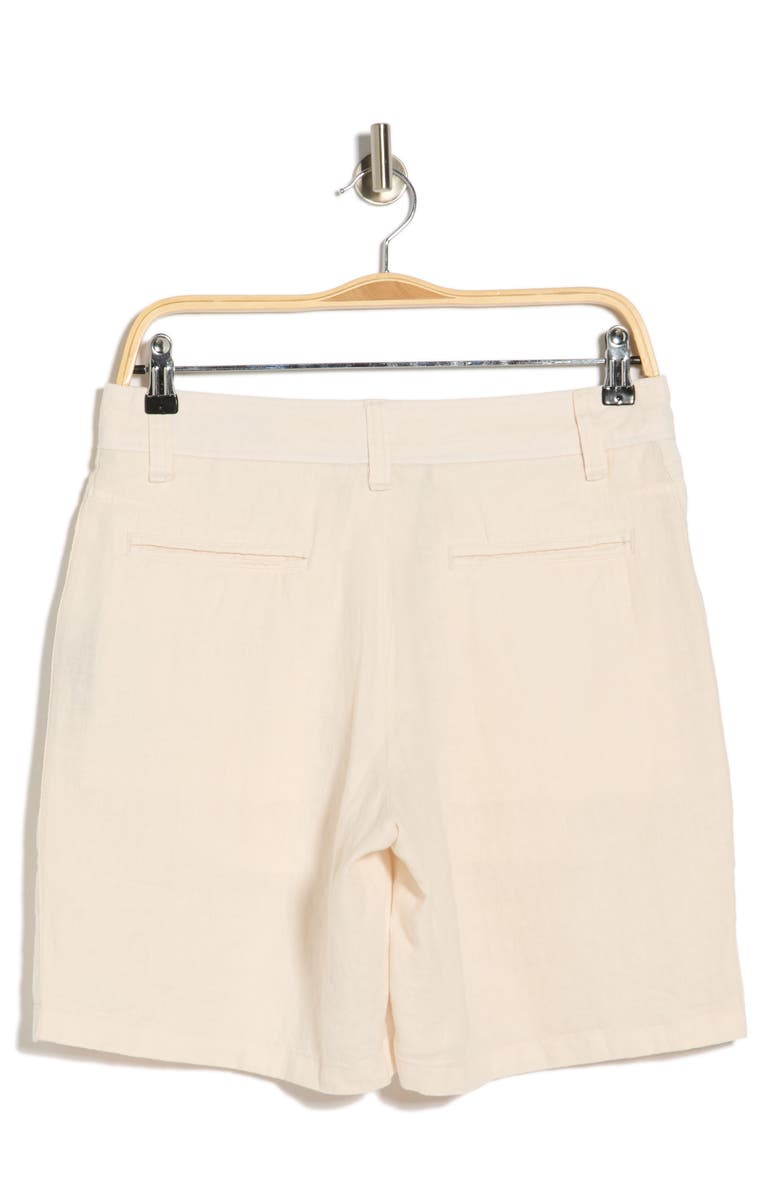 rag & bone Haydon Linen Shorts, Alternate, color, Light Tan