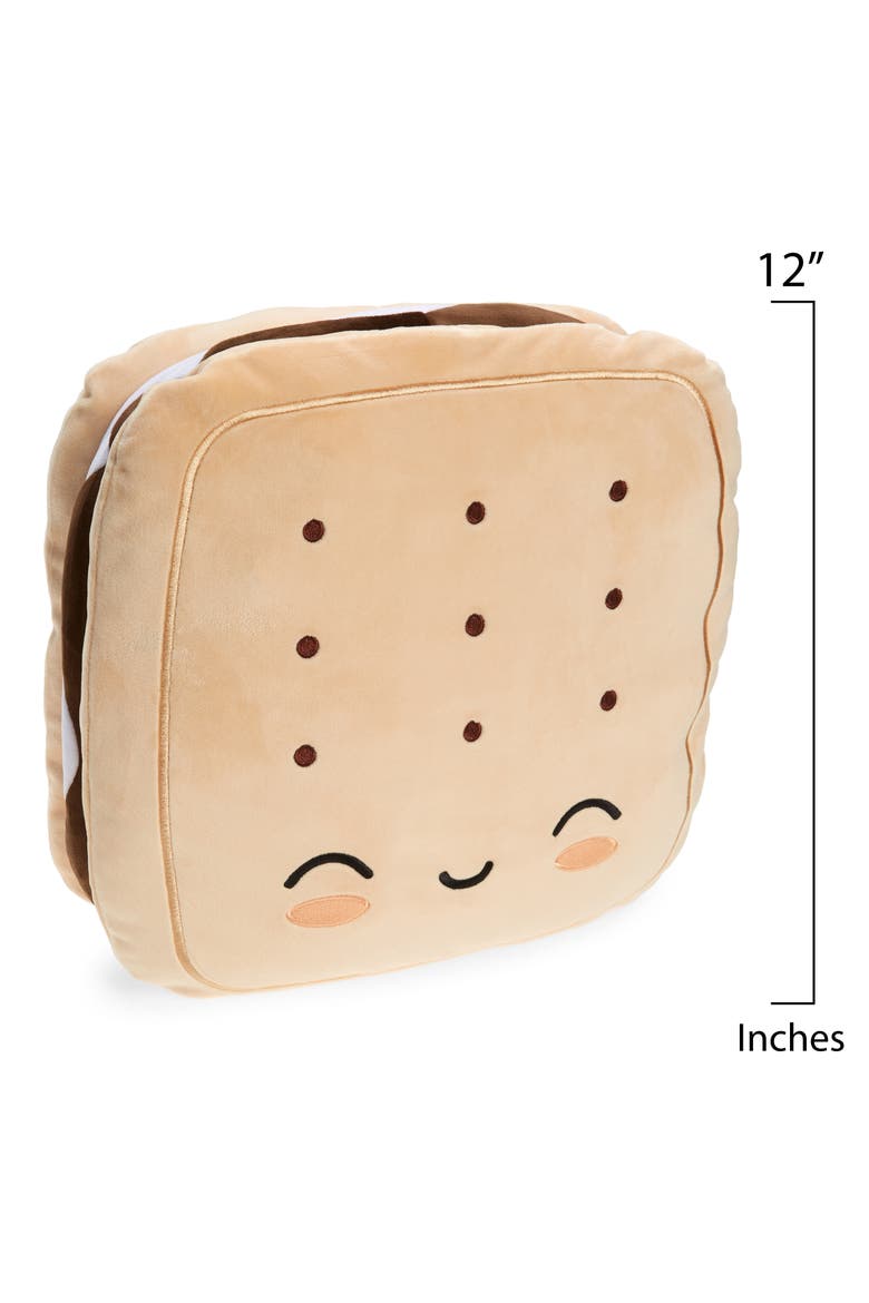Marsha Smores Mochi Plush Accent Pillow, Alternate, color, SMORES