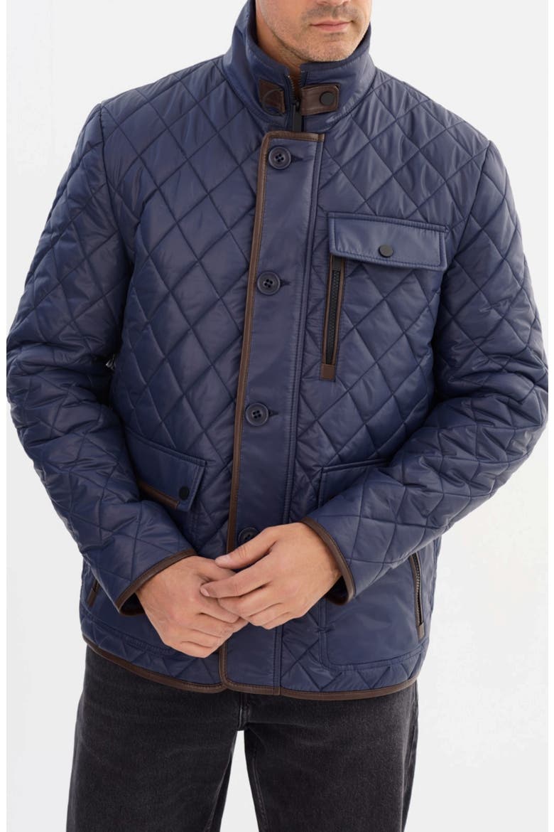 Major Quilted Jacket, Alternate, color, NAVY
