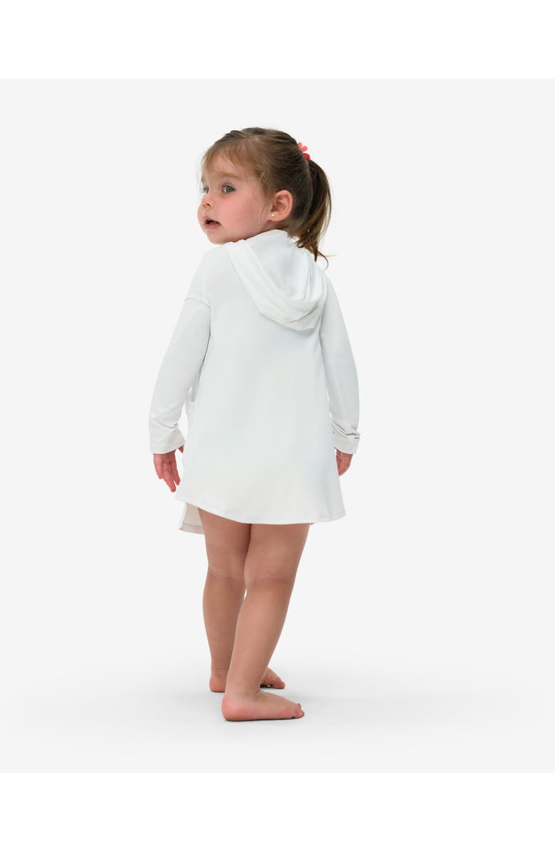 BloqUV Toddler's Hoodie Dress, Alternate, color, White
