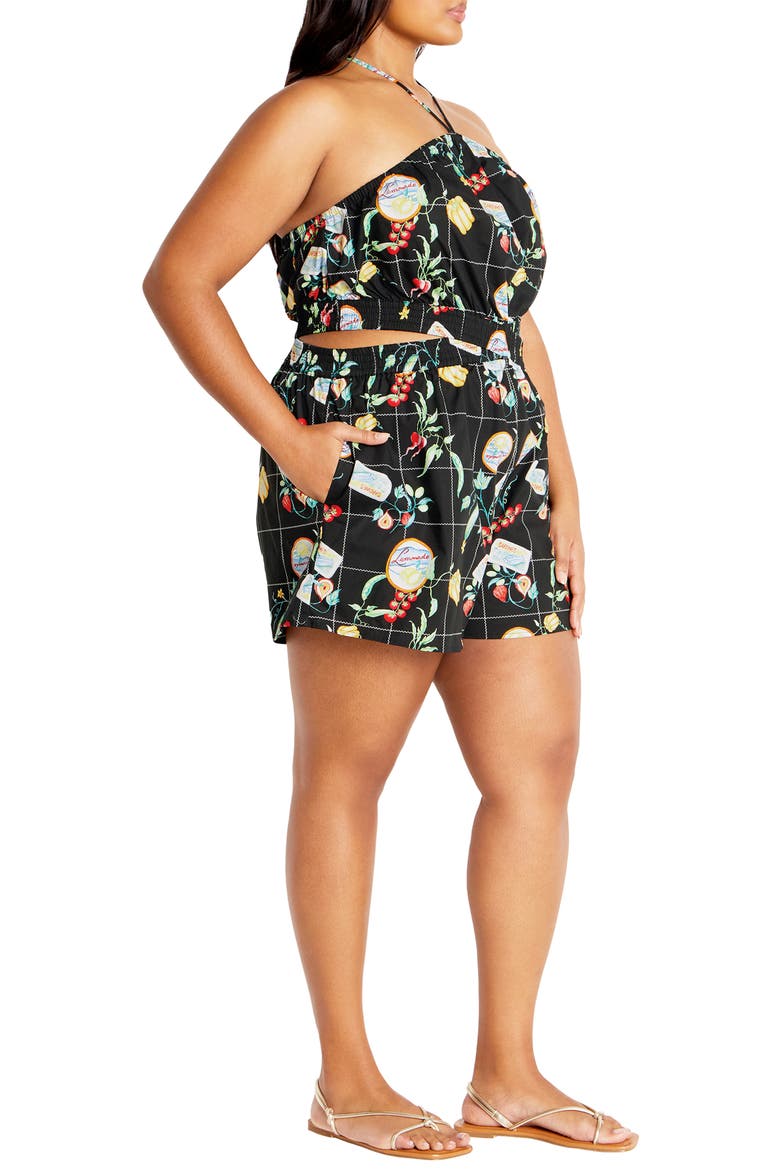 Almay Halter Romper, Alternate, color, PICNIC