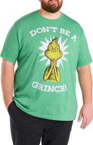 True Nation by DXL Big & Tall Don't Be a Grinch Graphic Tee