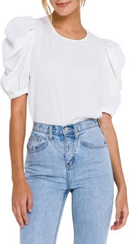 English Factory Puff Sleeve Top