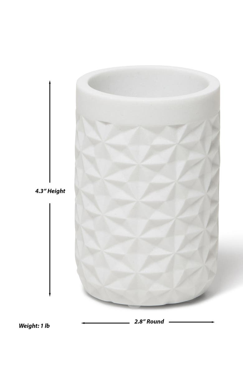 ROSELLI TRADING COMPANY Quilted 3-Piece Bathroom Set, Alternate, color, White