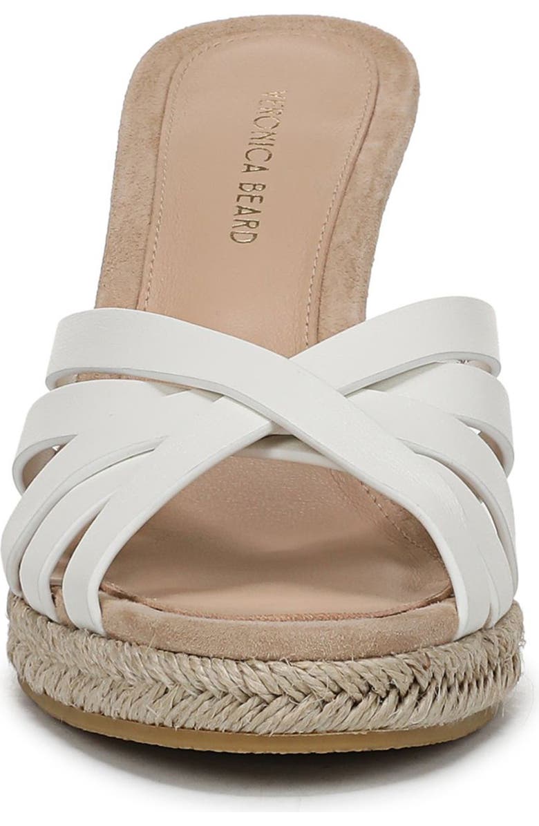 Veronica Beard Phylina Wedge Sandal, Alternate, color, Coconut