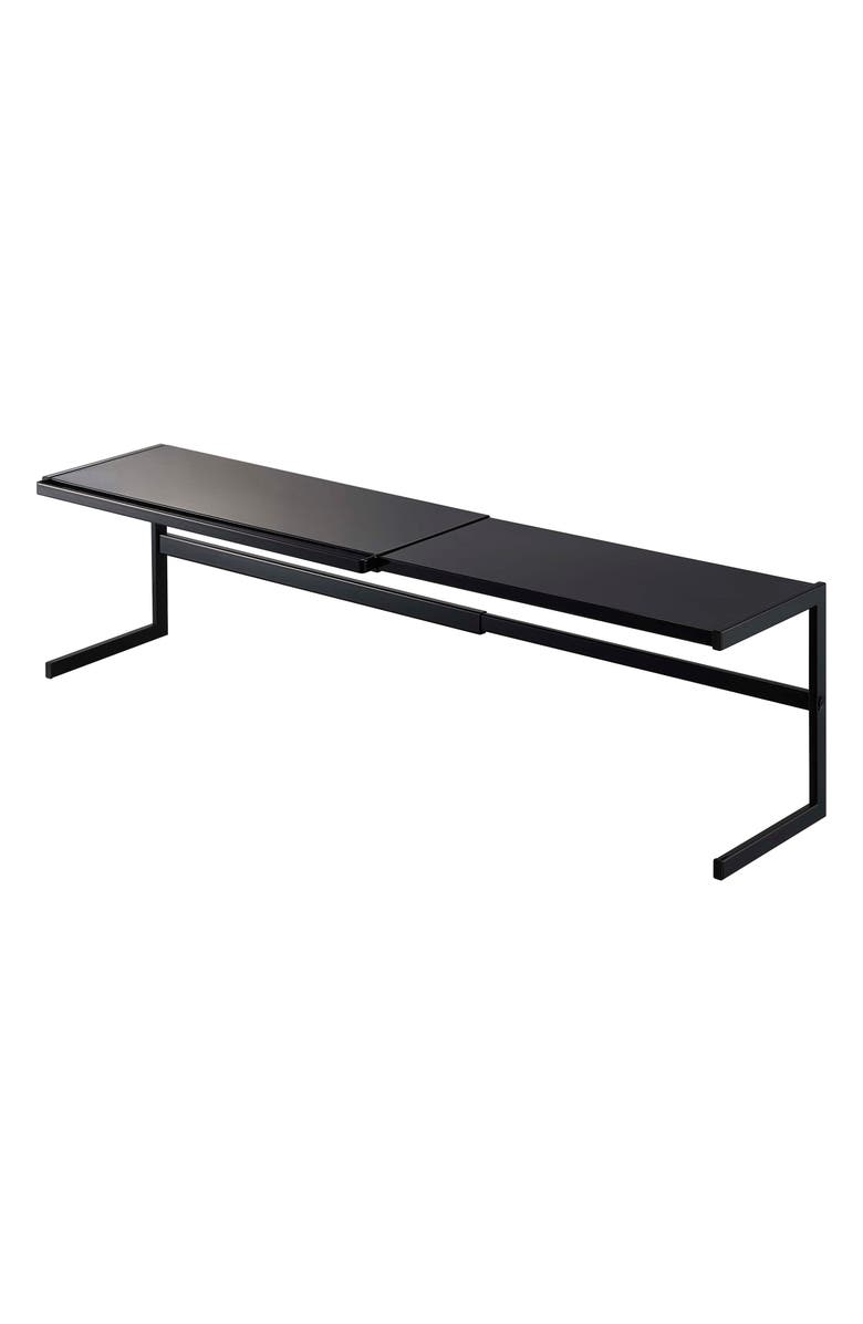 Yamazaki Expandable Countertop Shelf, Alternate, color, Black