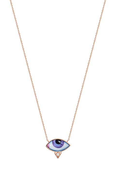 Petit Mauve Diamond Necklace