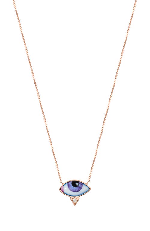 Lito Petit Mauve Diamond Necklace In Purple