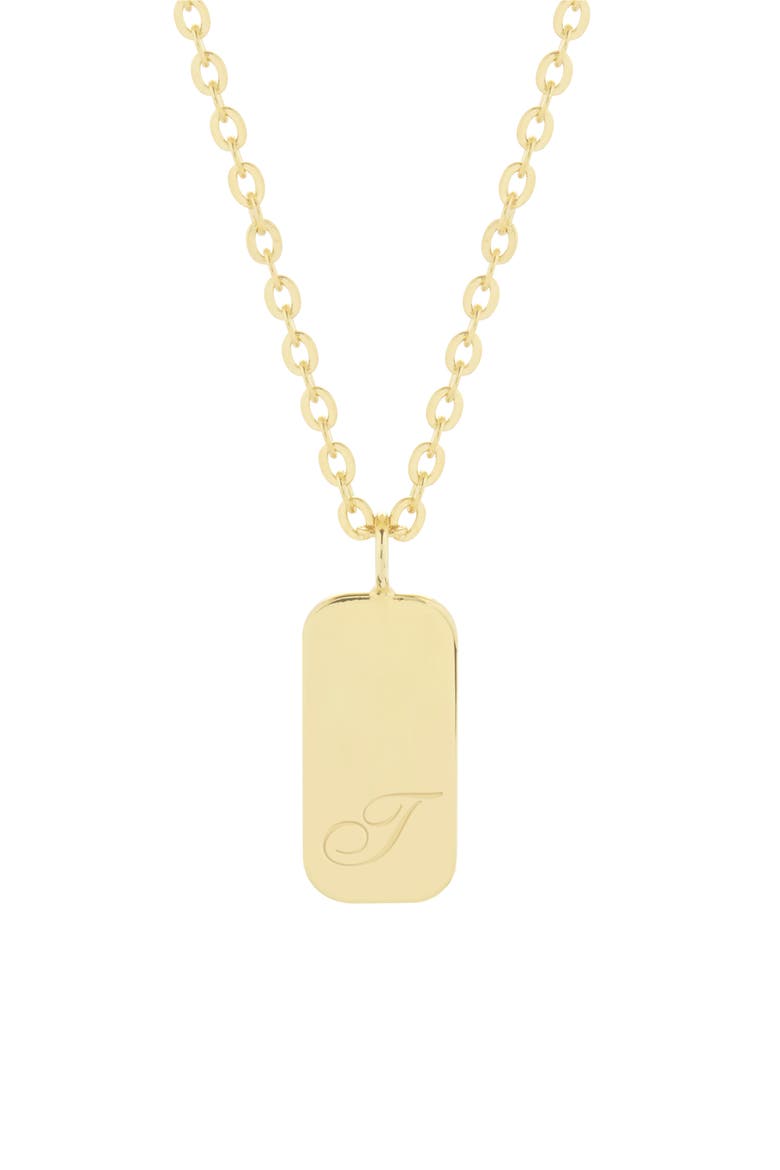 Sloan Initial Pendant Necklace, Main, color, GOLD T