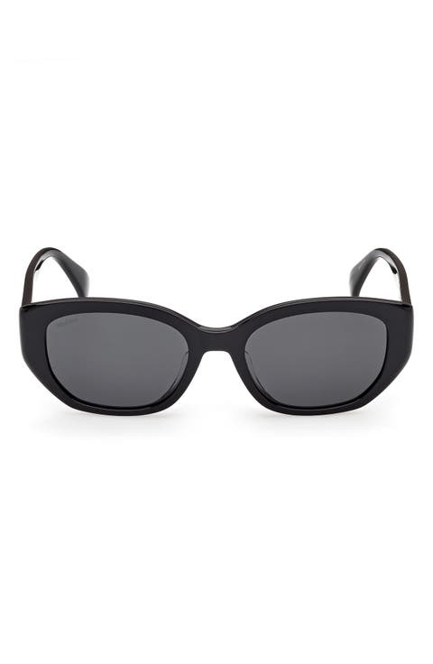 54mm Oval Sunglasses
