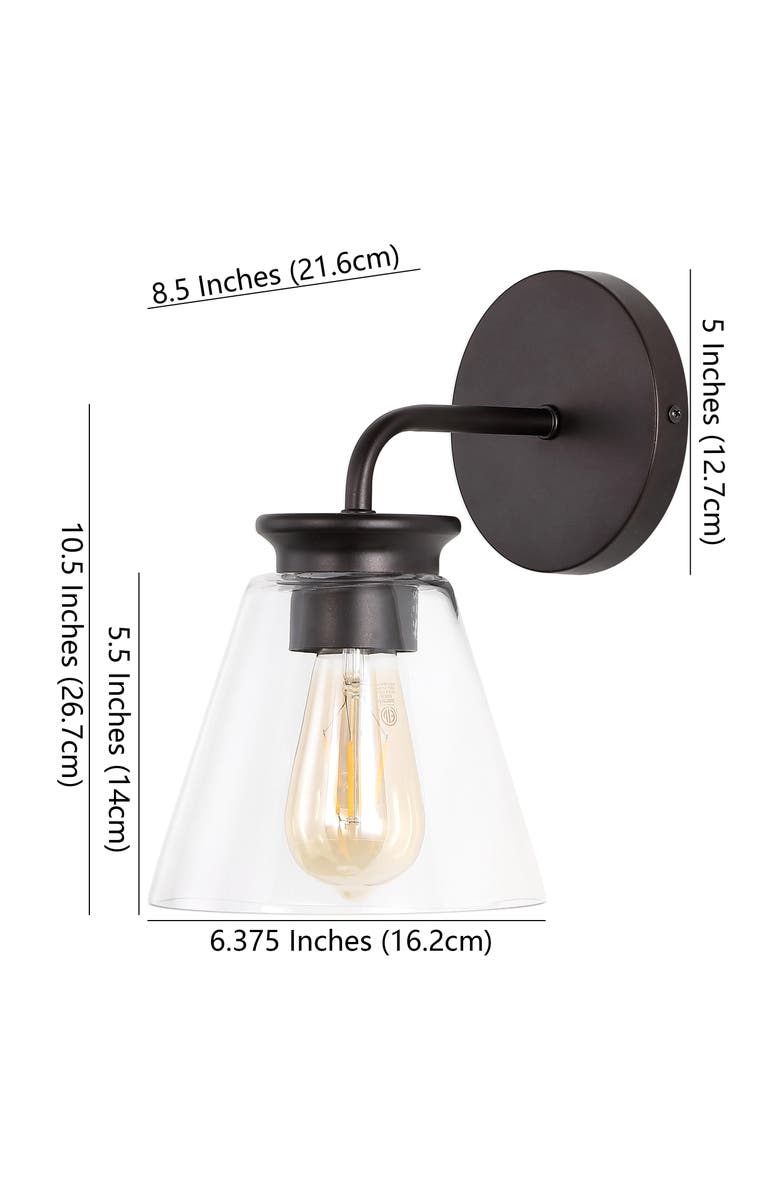 JONATHAN Y Kondo 1-Light Modern Farmhouse Iron LED Vanity, Alternate, color, 