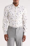 Nordstrom Floral Stretch Button-Up Shirt