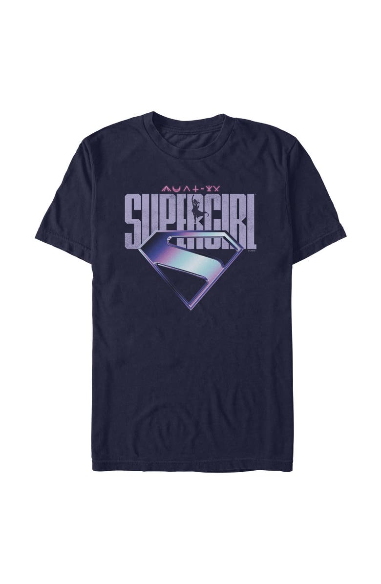 Supergirl Men's Supergirl Girl of Steel Logo Graphic T-Shirt, Main, color, Navy Blue