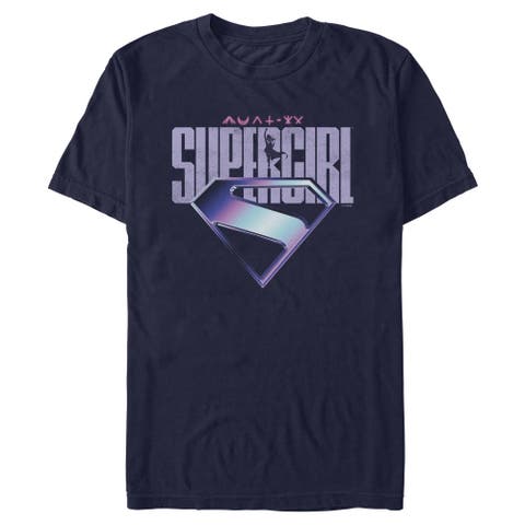Men's Supergirl Girl of Steel Logo  Graphic T-Shirt