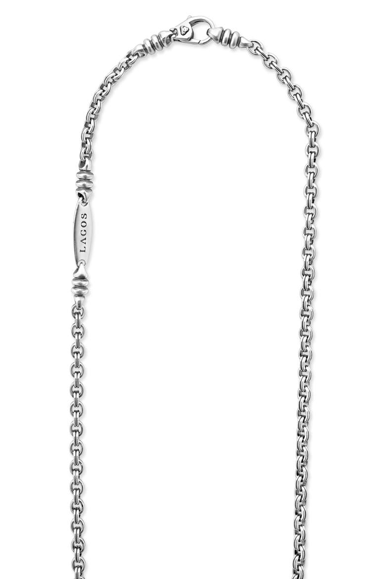 Anthem Double Link Chain Necklace, Alternate, color, SILVER