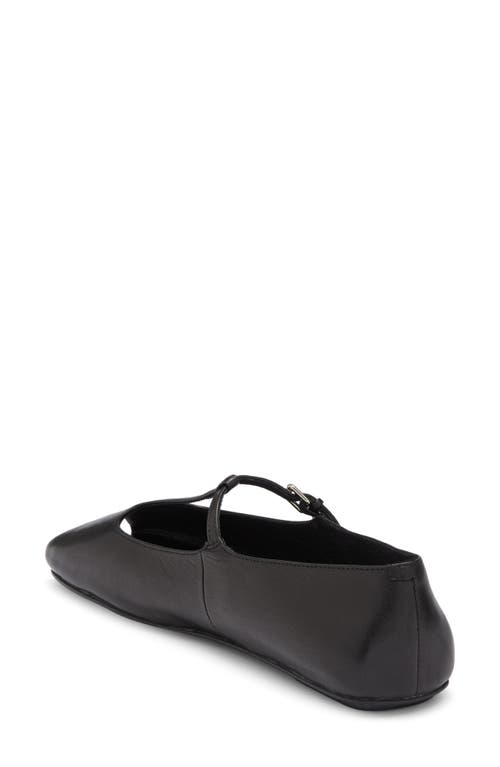 Jeffrey Campbell Keeneland T-strap Peep Toe Flat In Black