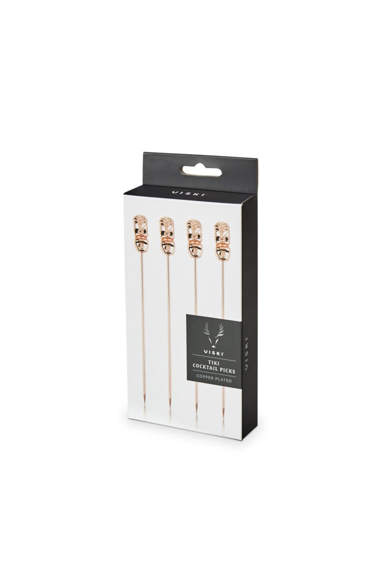Pacific Tiki Cocktail Picks Set of 4, Alternate, color, NO COLOR