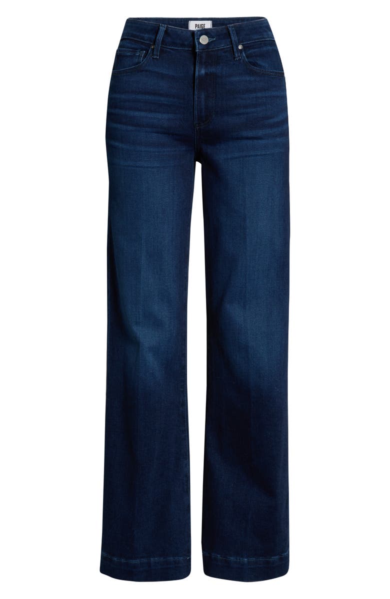 PAIGE Leenah High Waist Wide Leg Jeans, Alternate, color, Praline