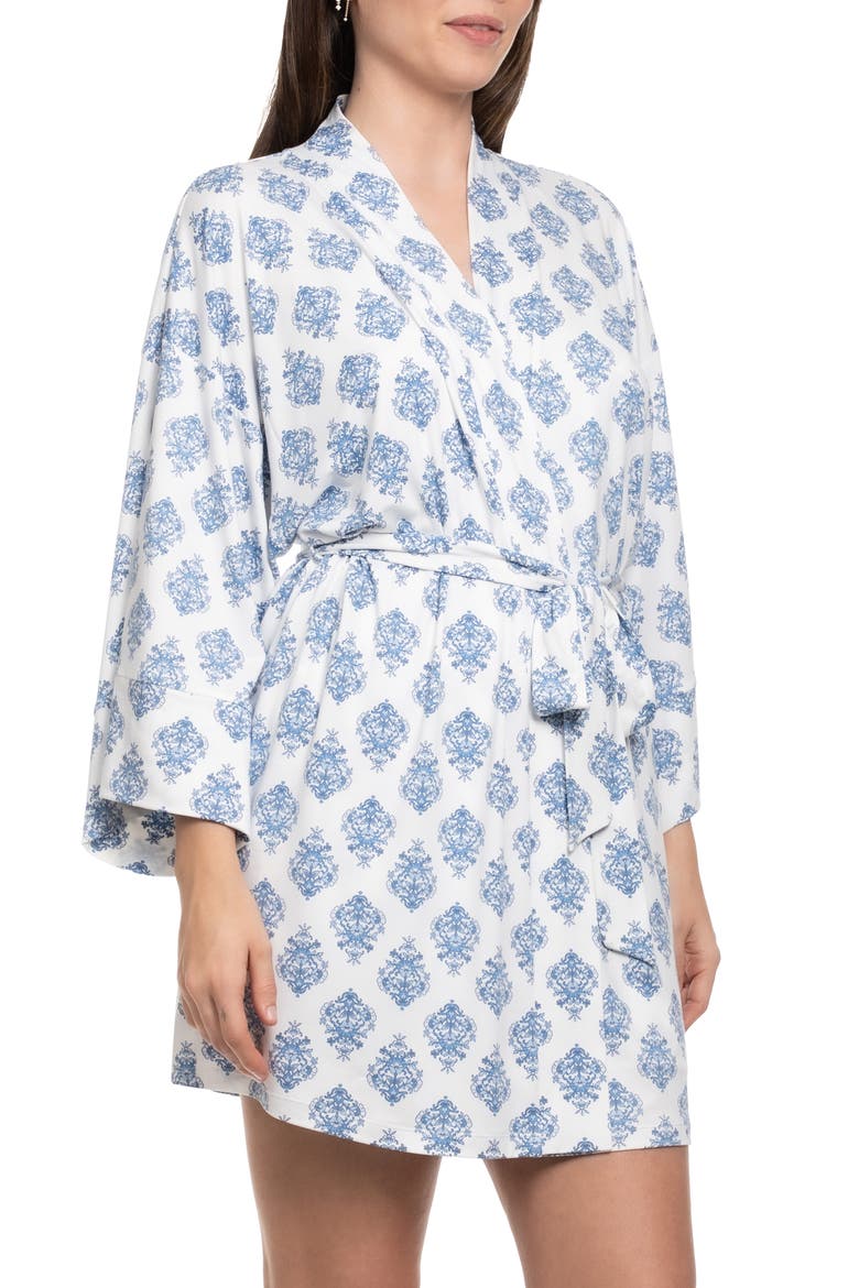 Sevilla Foulard Double Knit Wrap (Nordstrom Exclusive), Alternate, color, IVORY