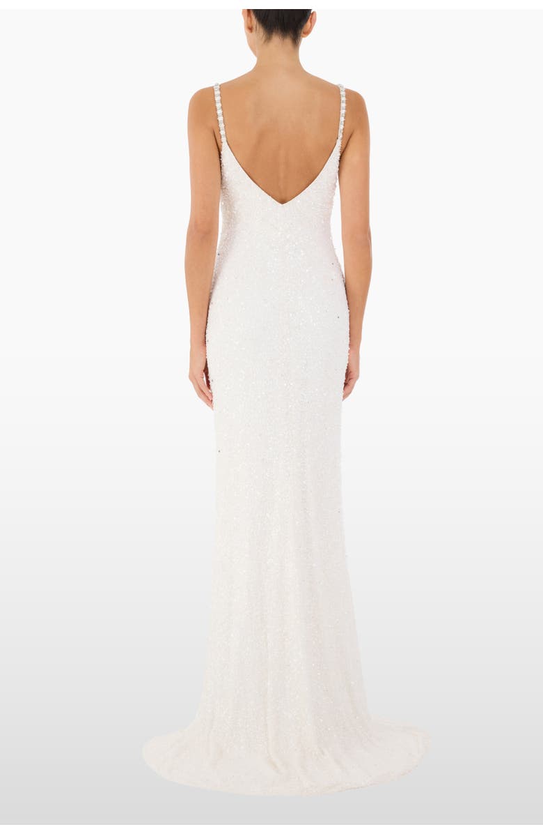 Jenny Packham Nora Sequin-Embellished Gown, Alternate, color, Ivory