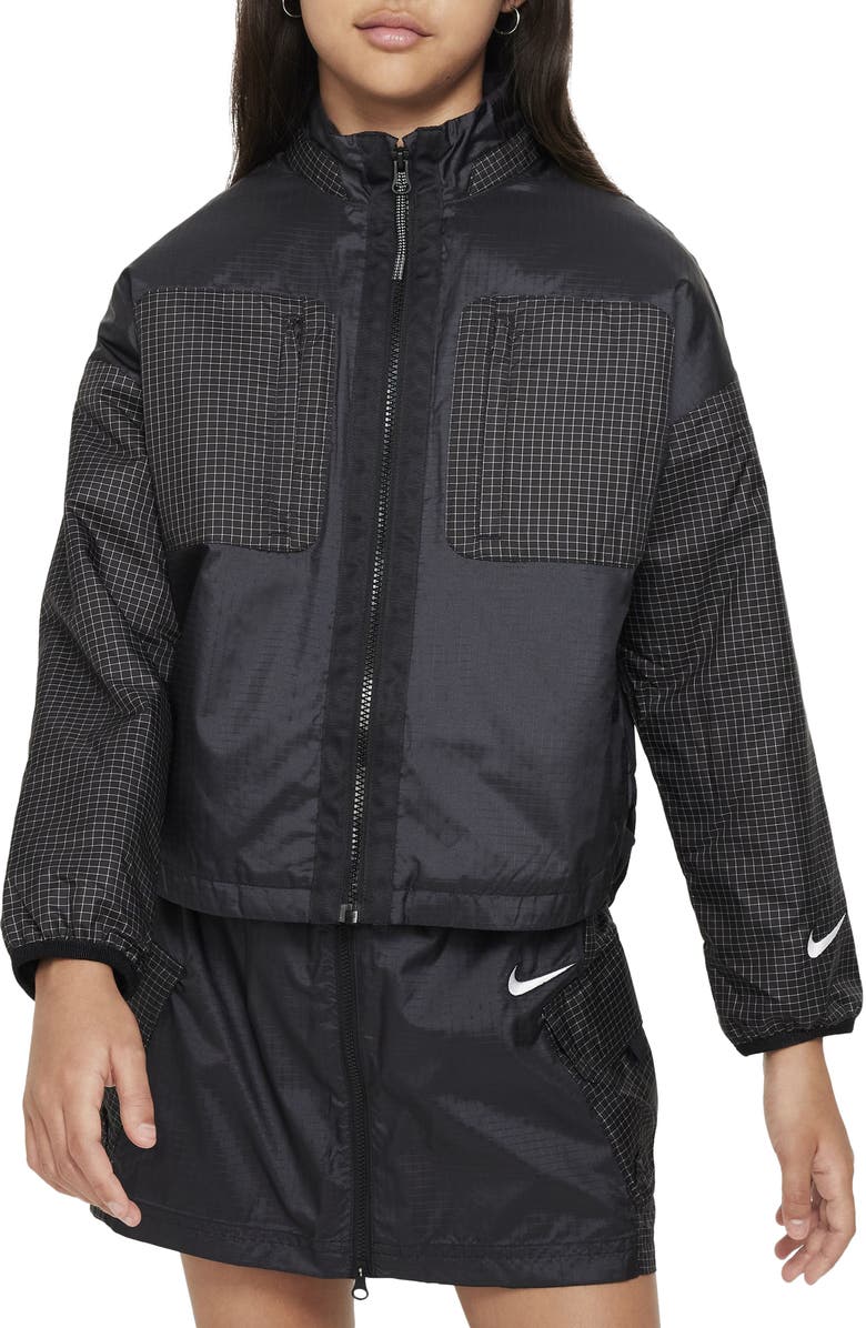 Nike Kids' Sportswear Water Repellent Ripstop Jacket, Main, color, 