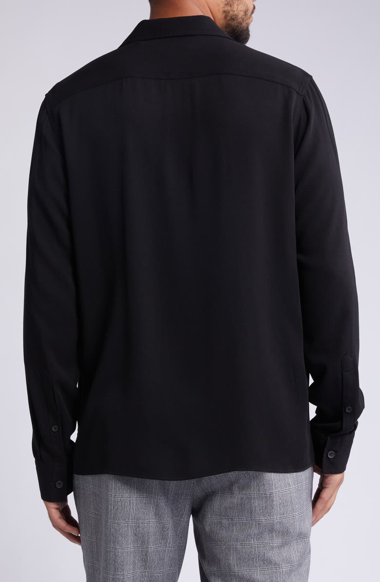 Open Edit Solid Notch Collar Shirt, Alternate, color, 